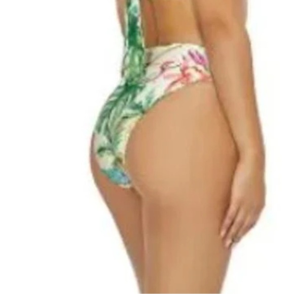 NWT Pilyq Tulum Palm High Waist Bikini Swim Bottom full coverage - Picture 4 of 10